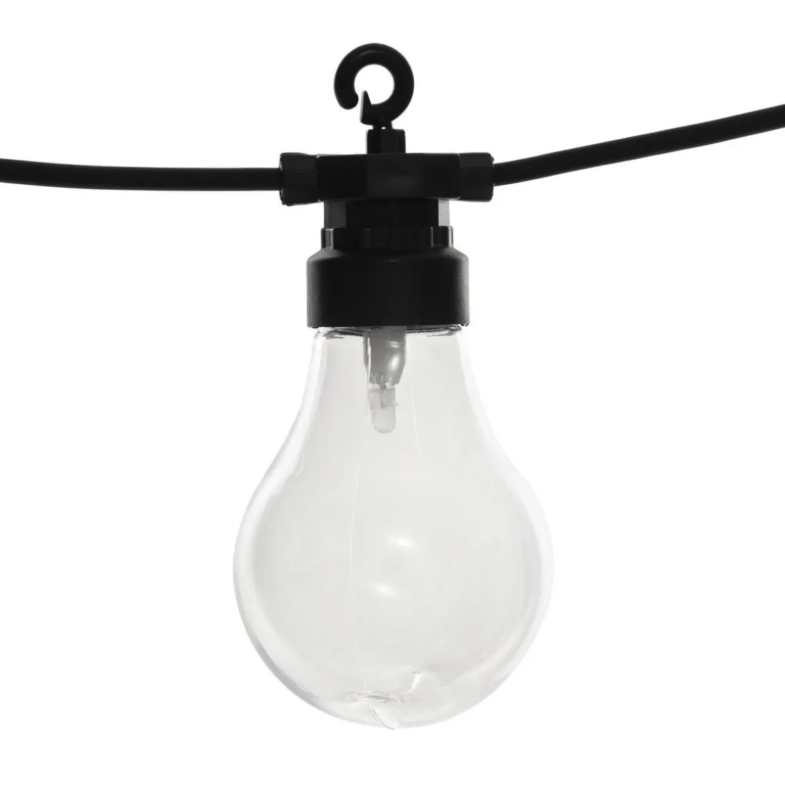 Guirlande lumineuse d'extérieur solaire 10 ampoules