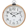 Horloge en bois et métal