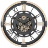 Horloge mécanique bois
