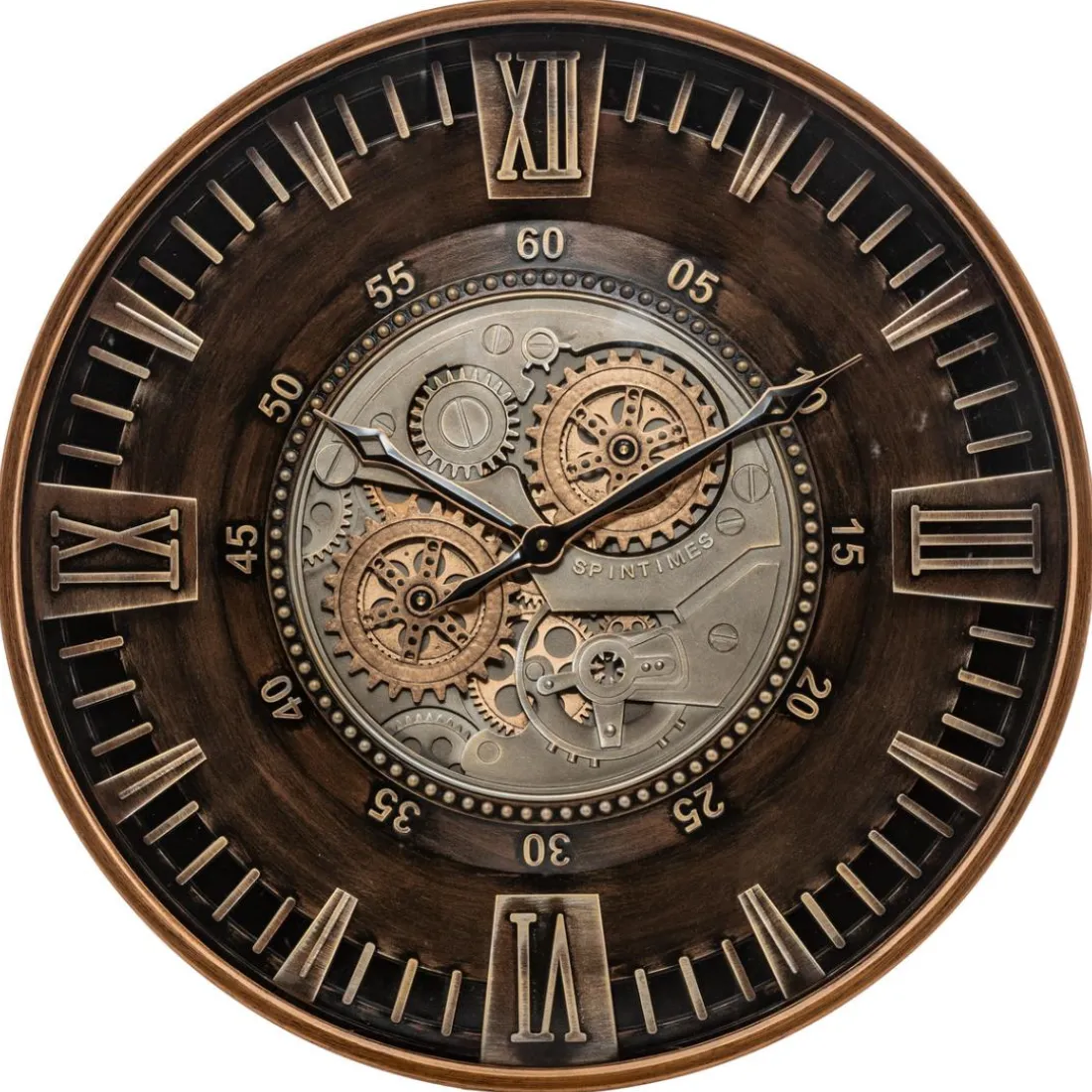 Horloge mécanique Yoni Métal marron