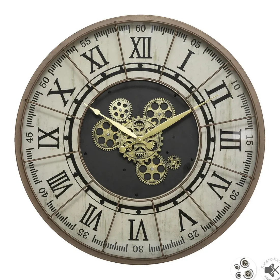 Horloge Métal Mécanique D 57 Stella marron