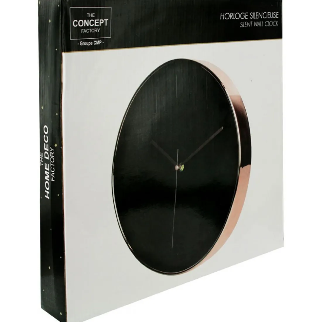 Horloge Ronde Noire Et Cuivre D30 SANDUHR