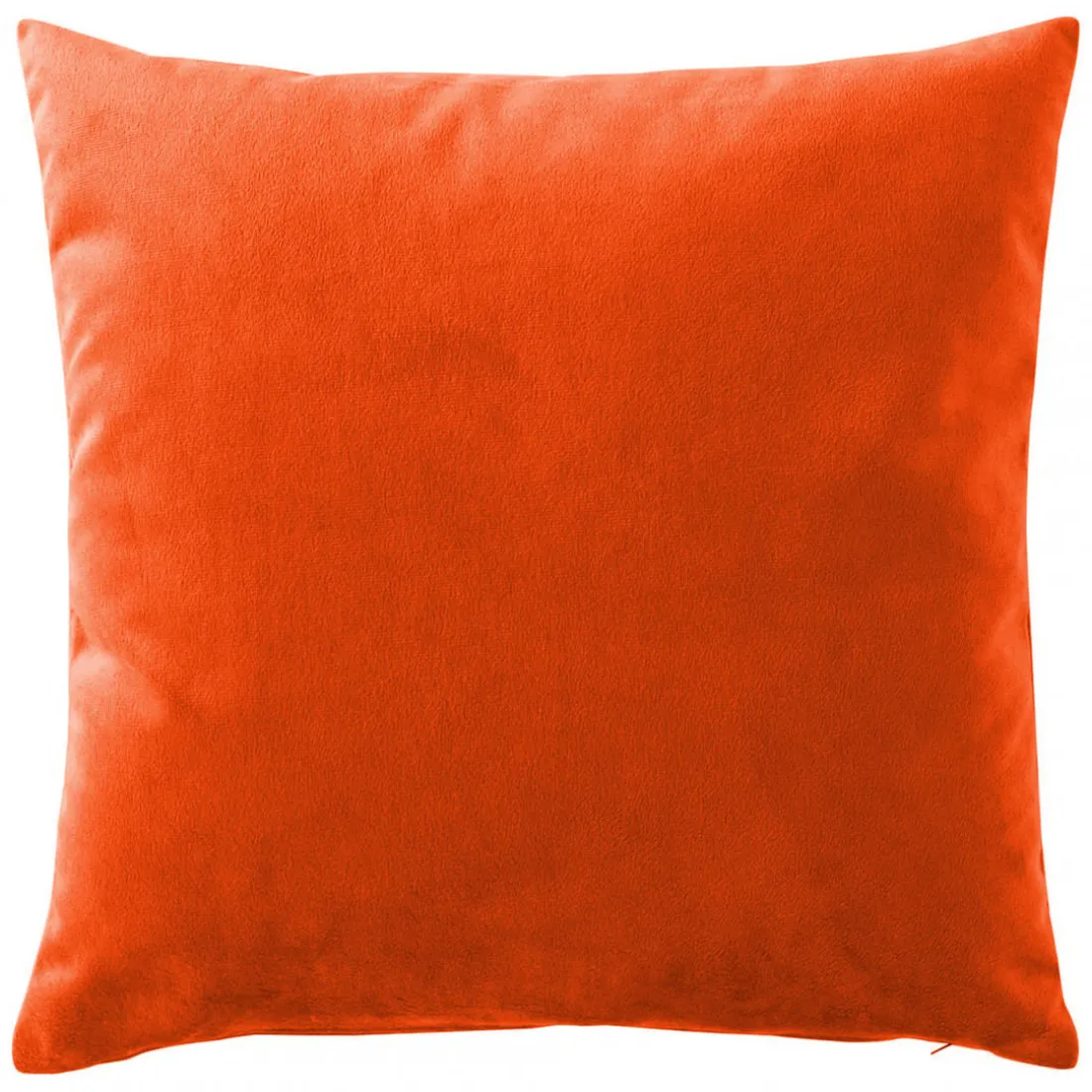 Housse de coussin lin lavé - orange