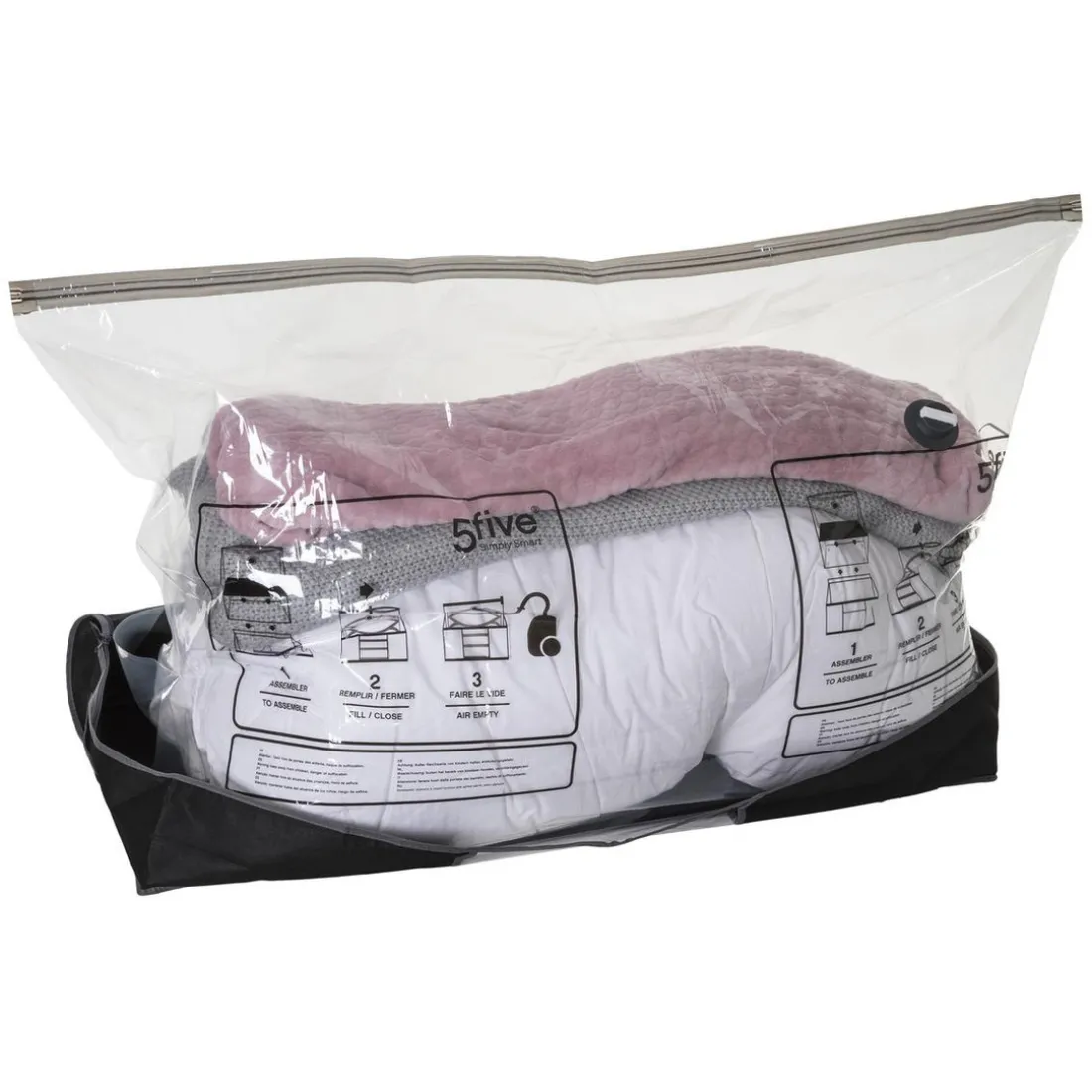 Housse rangement sous vide lit 100x45x15 cm
