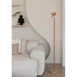 Lampadaire bambou Java naturel