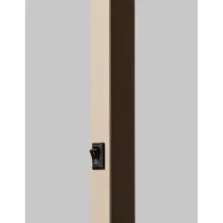 Lampadaire Boston sable abat-jour noir