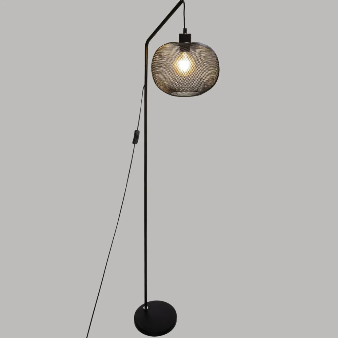 Lampadaire EMIE Arc Métal Noir
