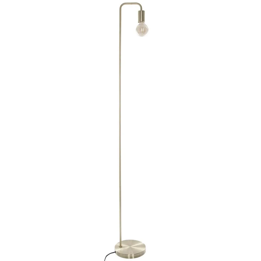 Lampadaire métal doré H150