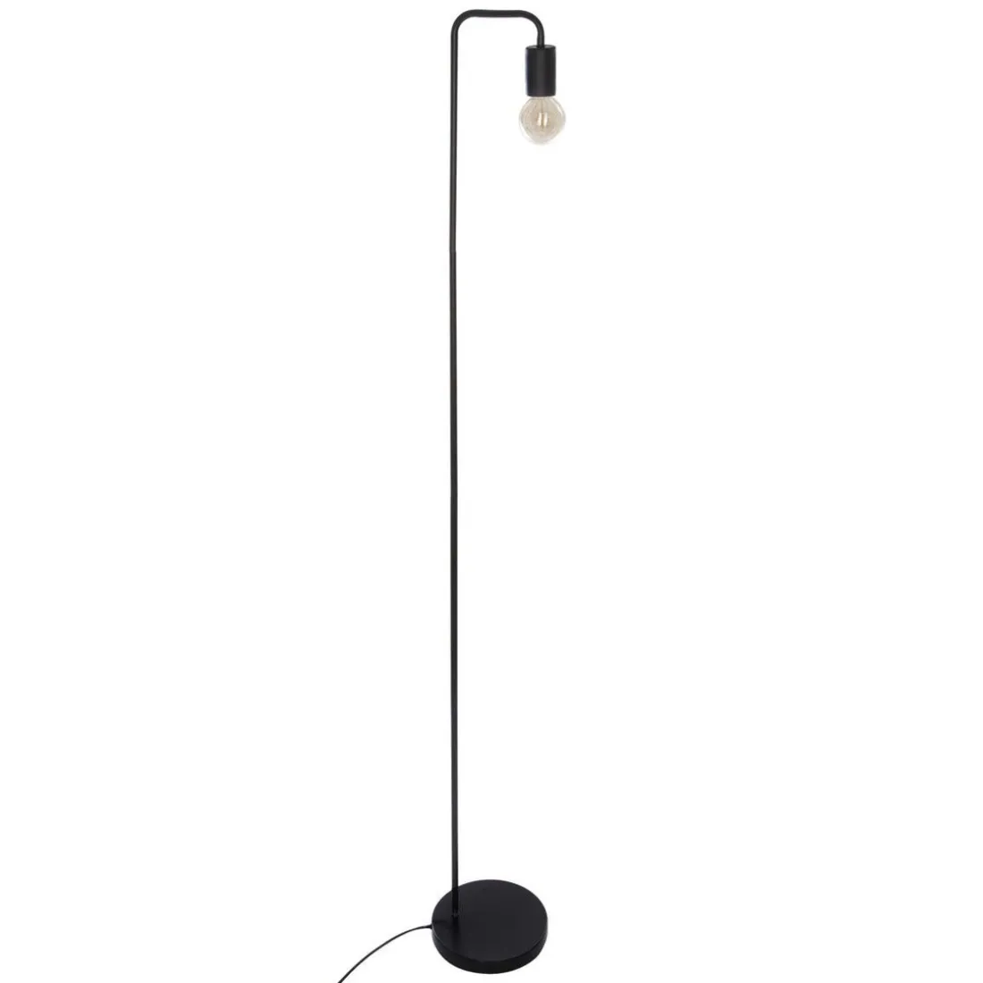 Lampadaire métal noir