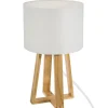 Lampe à Pied en Bois Blanc Molu