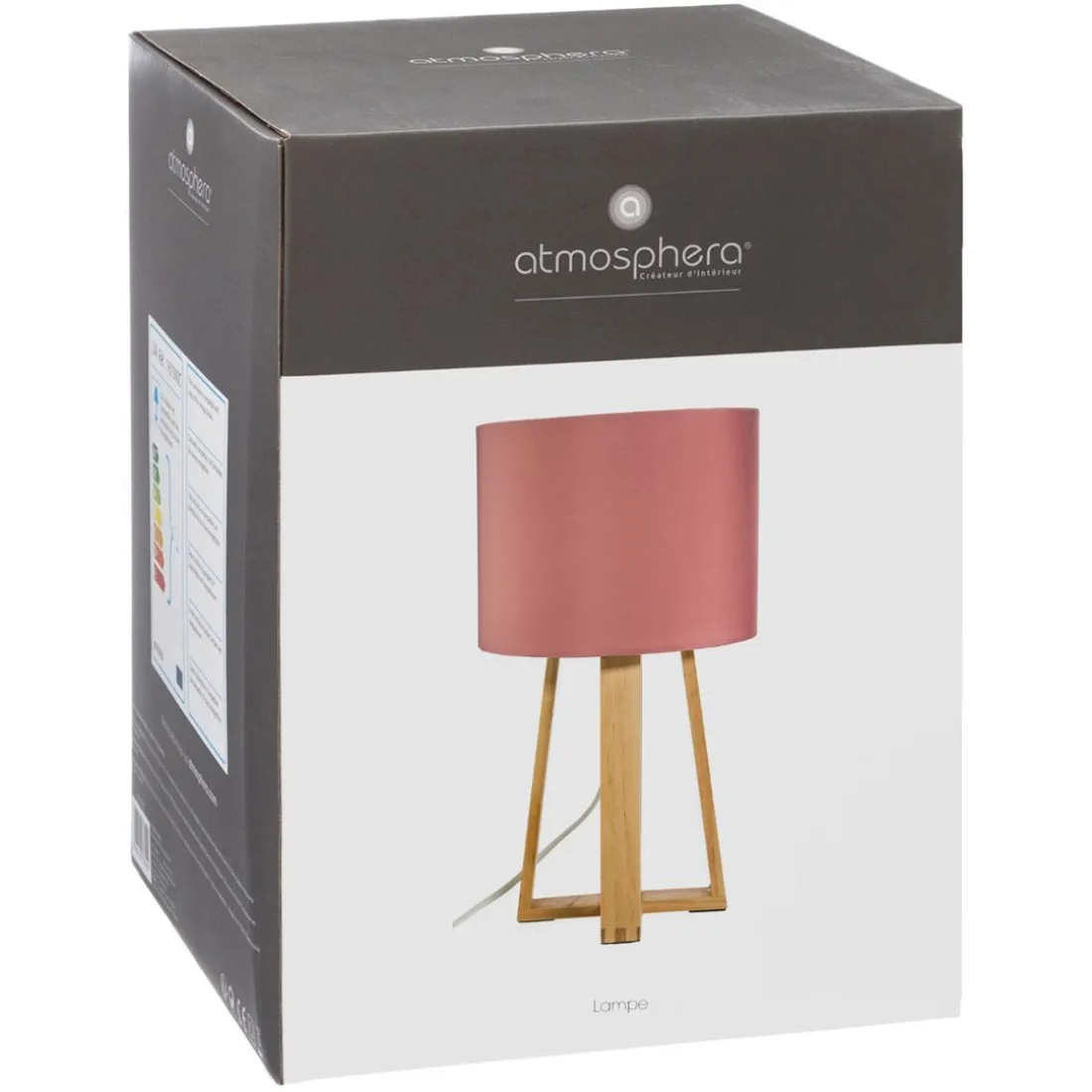 Lampe à Pied en Bois Blanc Molu