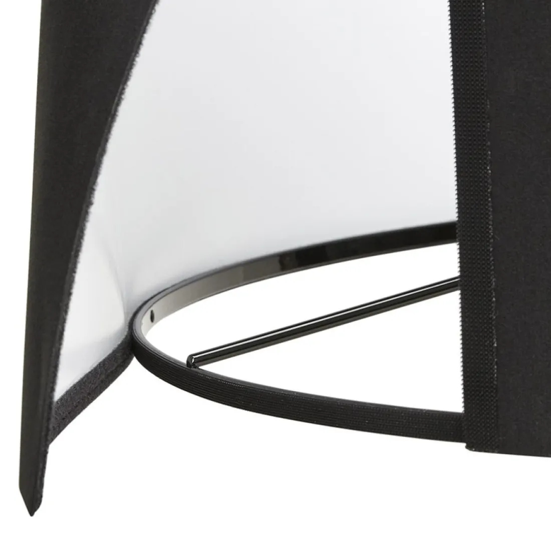 Lampe à poser design 'SPRING MINI' avec abat-jour et trépied noir