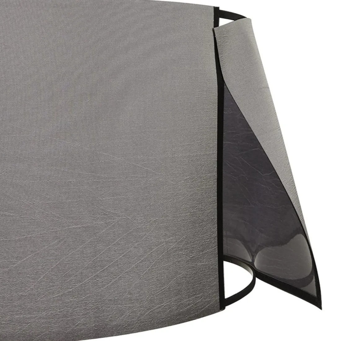 Lampe à poser design 'SPRING MINI' avec abat-jour gris et trépied noir