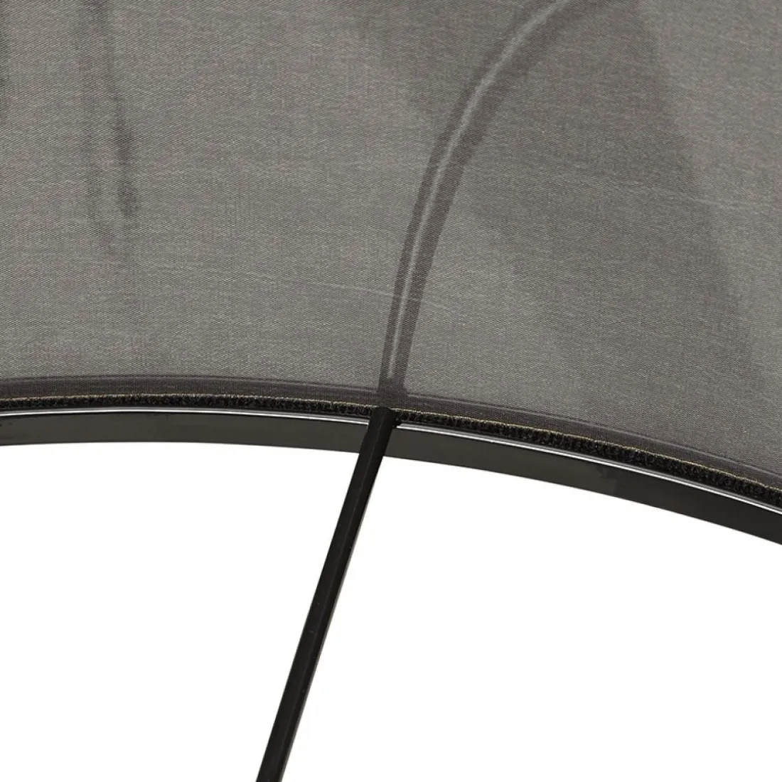 Lampe à poser design 'SPRING MINI' avec abat-jour gris et trépied noir