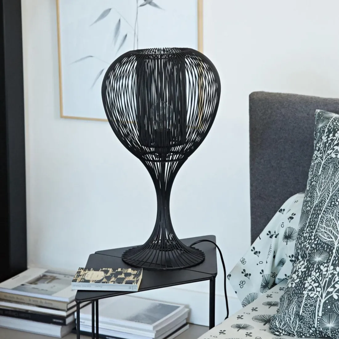 Lampe à poser en Métal Noir