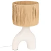 Lampe à poser Tania Céramique Blanc