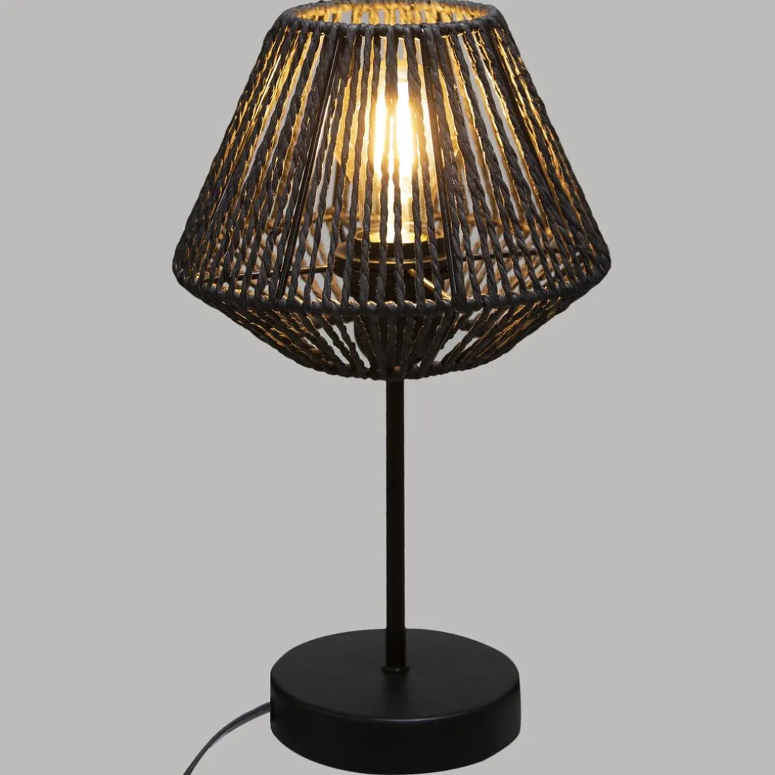 Lampe Corde Noir Jily