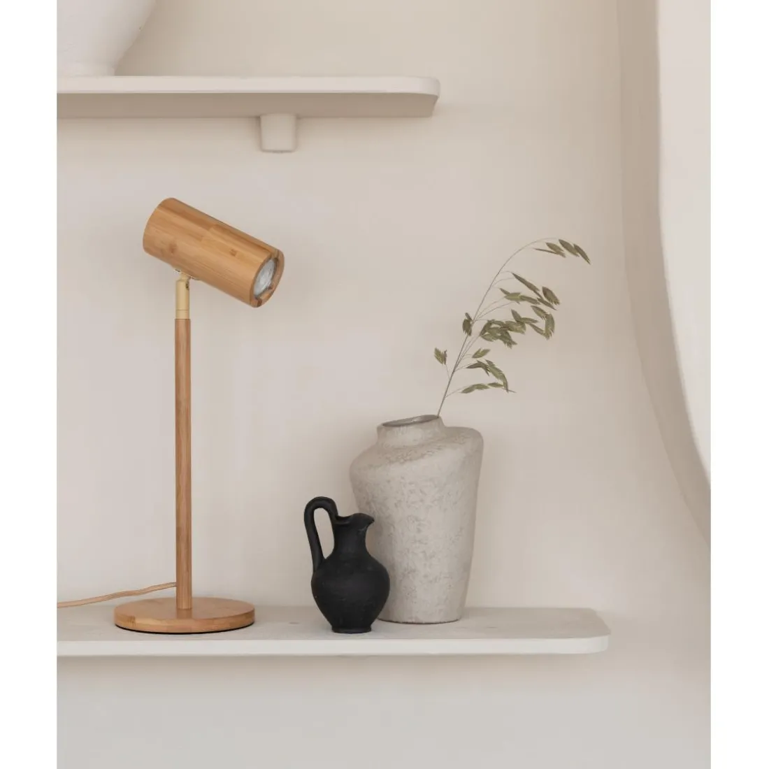 Lampe de table bambou Java naturel
