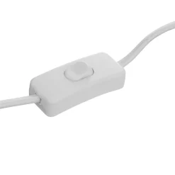 Lampe en coton H43,5cm blanc