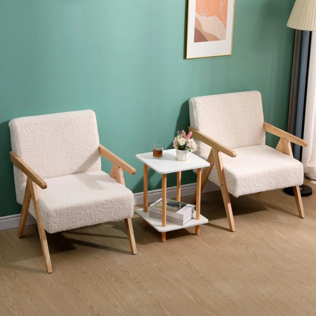 Le fauteuil de salon SANTAREM design scandinave