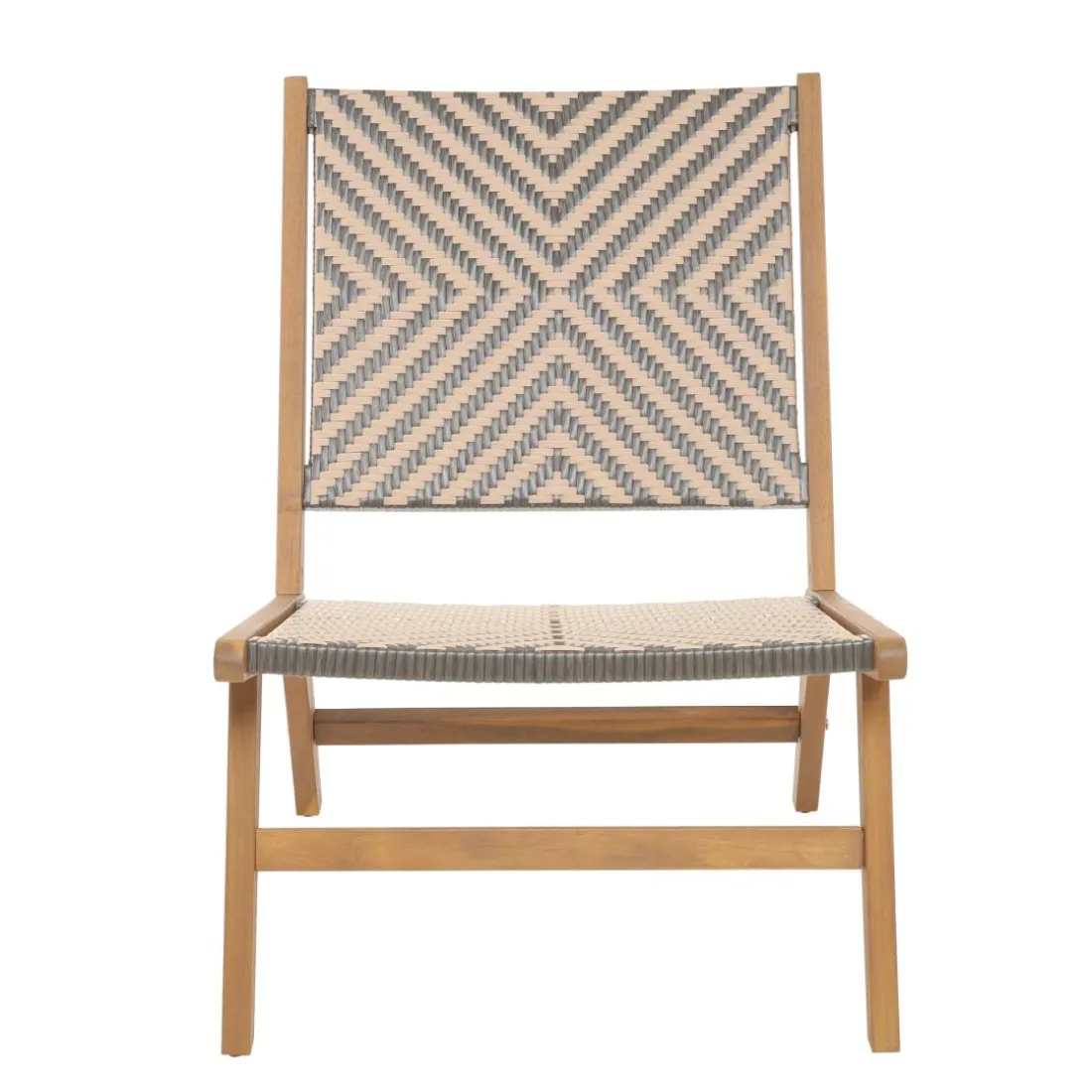Le fauteuil intérieur extérieur en acacia massif AGUILARES au style scandinave