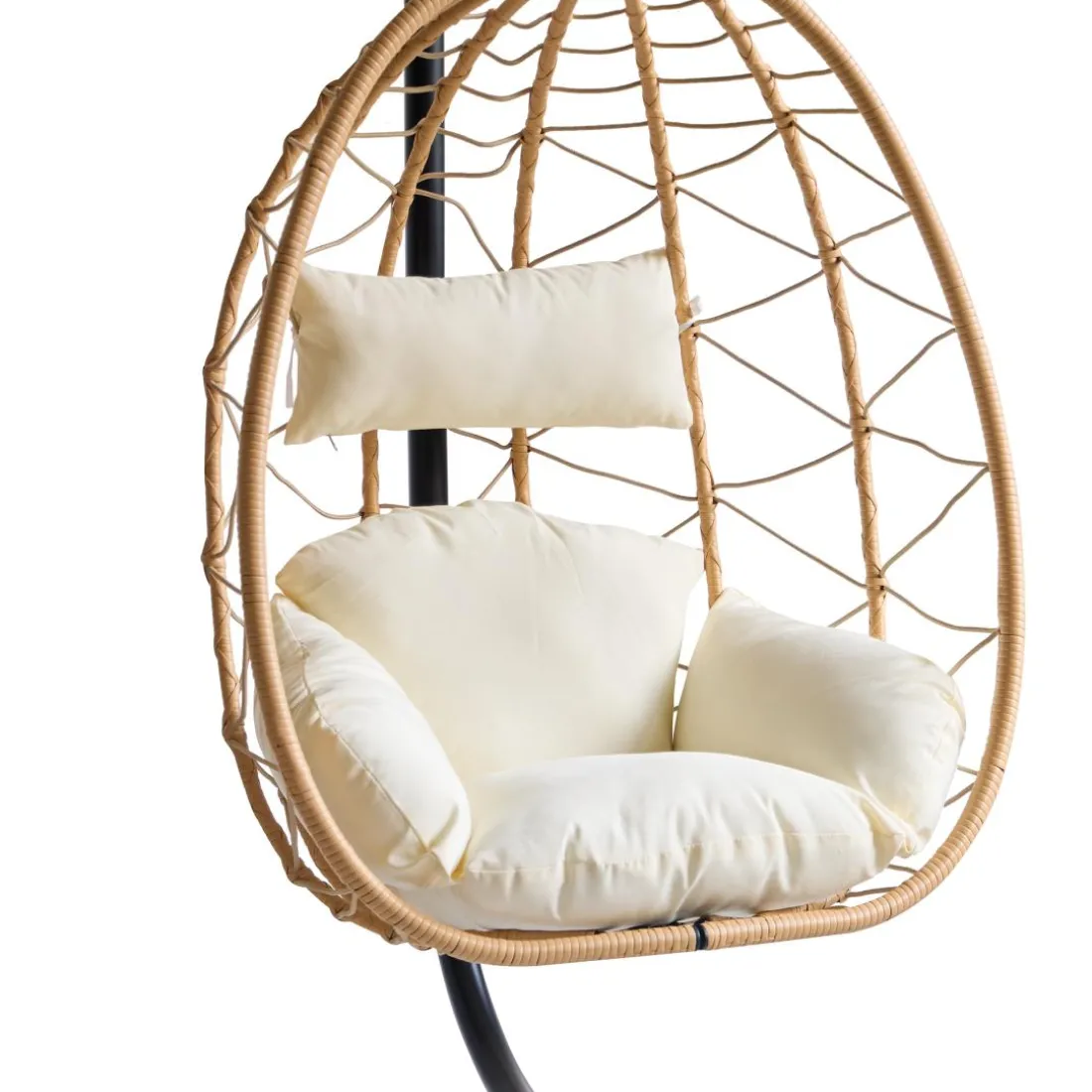 Le fauteuil suspendu VENICE style scandinave marron