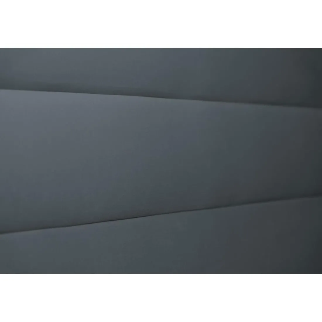 Lit avec tête de lit velours et sommier tapissier gris anthracite