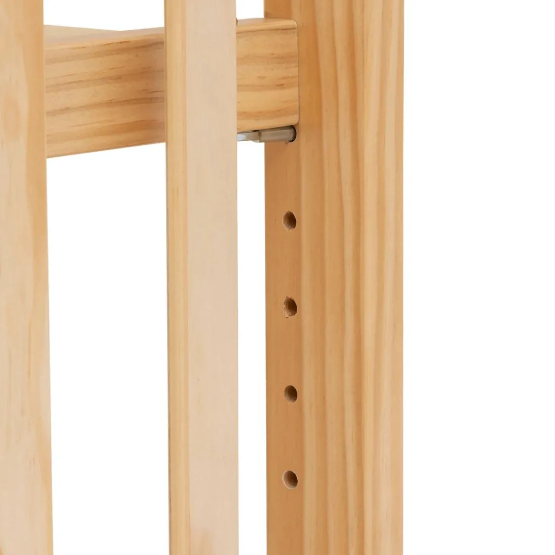 Lit bébé avec sommier intégré Blanc en Pin