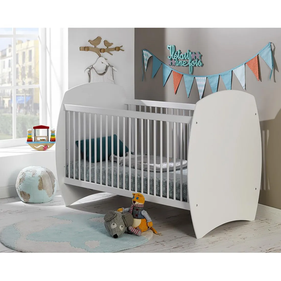 Lit bébé MEDEA 70*140 avec kit de transformation