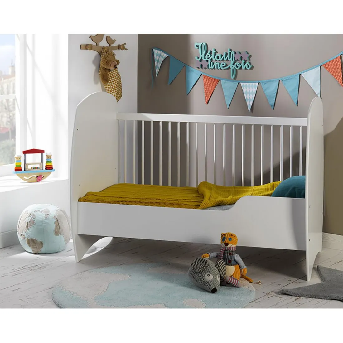 Lit bébé MEDEA 70*140 avec kit de transformation