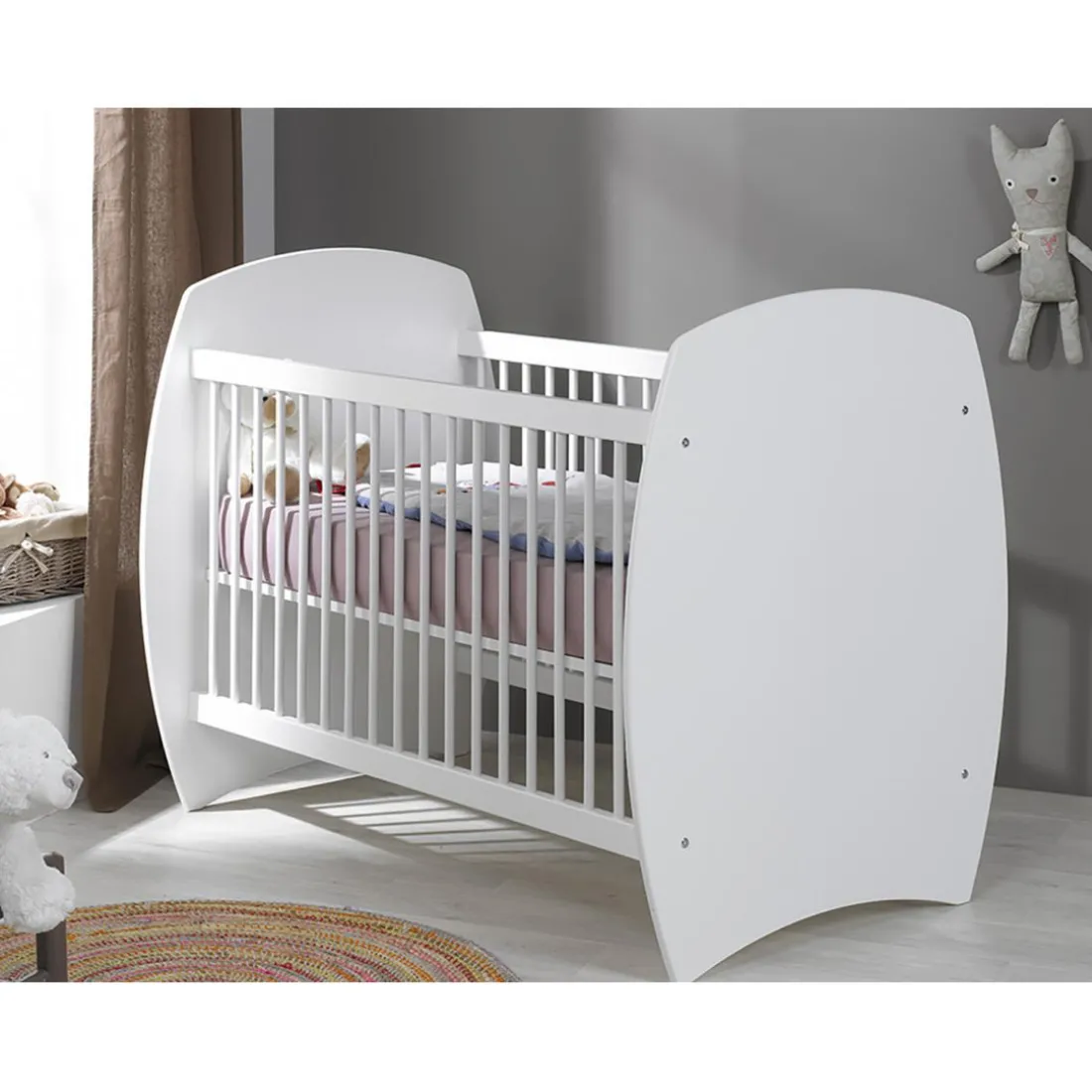 Lit bébé MEDEA 70*140 avec kit de transformation