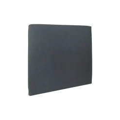 Lit coffre avec tête de lit tapissier Velours Gris anthracite