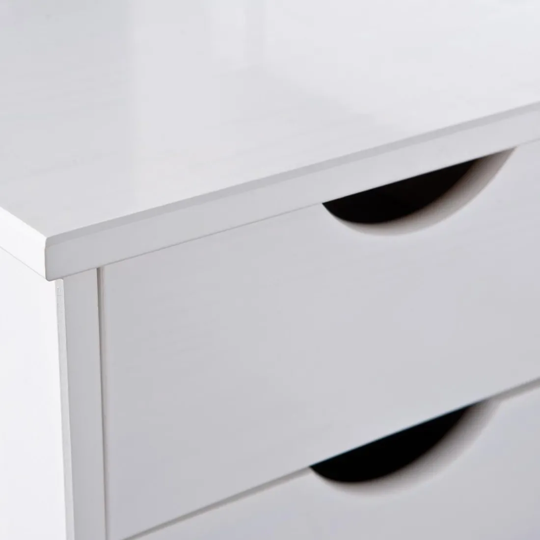 Lit En Bois Avec 4 Espaces De Rangement Blanc 90x200 KALO