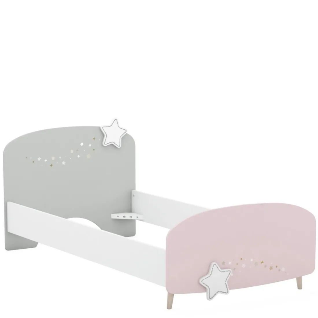 Lit Enfant étoiles rose blanc