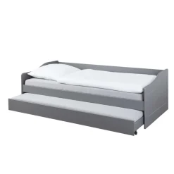 Lit Gigogne en Bois Massif Gris