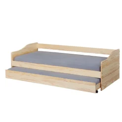 Lit Gigogne en Bois Massif Nature