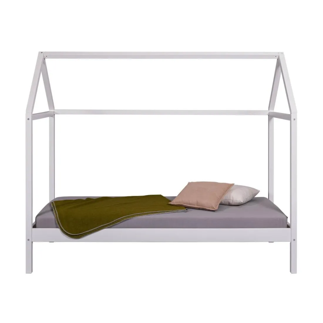 Lit SUN ROAD 90x200 blanc sans sommier