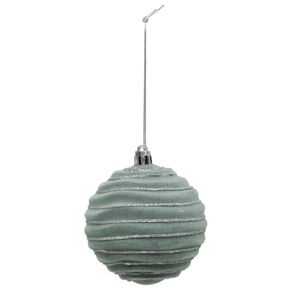 Lot 9 boules Vert déco