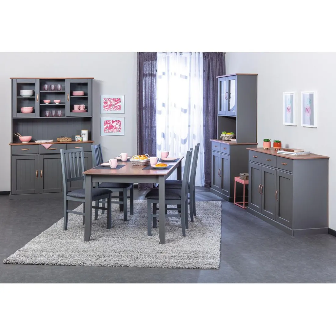 Lot De 2 Chaises LUZERNA Gris