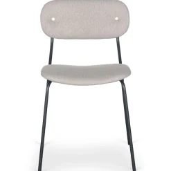 Lot de 4 chaises modernes Stellair Tissu Beige