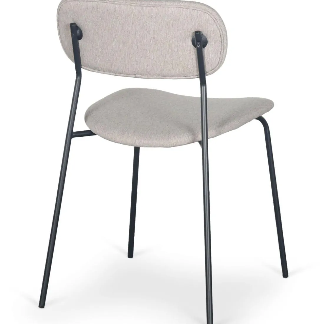 Lot de 4 chaises modernes Stellair Tissu Beige
