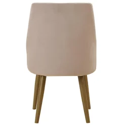 Lot de 2 Chaises Velours Taupe IGOR