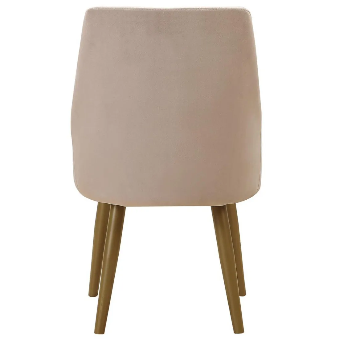 Lot de 2 Chaises Velours Taupe IGOR