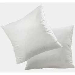 Lot de 2 Oreillers Blanc 100% Coton Selenia