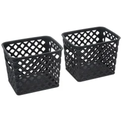 LOT DE 4 PANIER FOLK GRIS