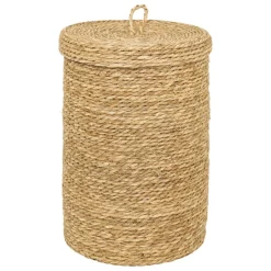 Lot de 9 paniers en jute