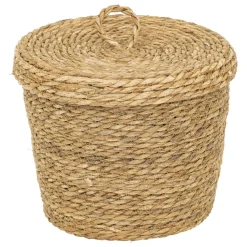 Lot de 9 paniers en jute