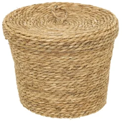 Lot de 9 paniers en jute