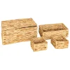 Lot de 4 paniers Lia jacinthe d'eau