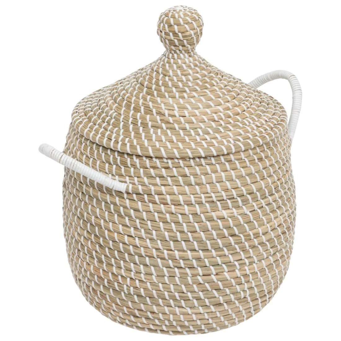 Lot de 2 paniers SOLEYA beige